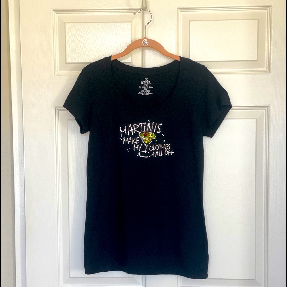 Black bling, rhinestone.